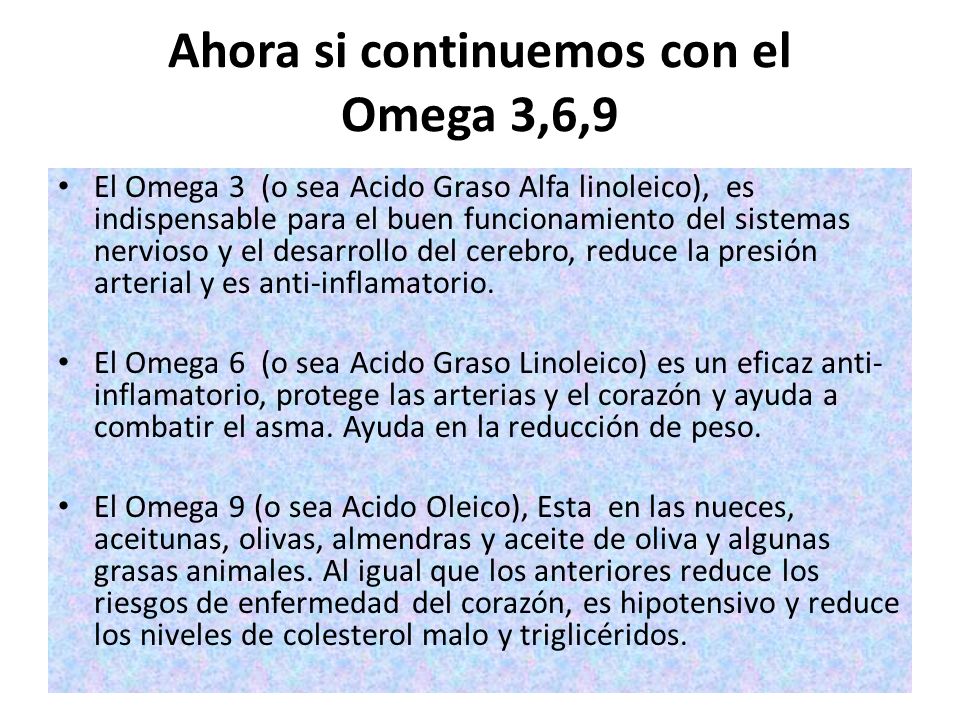 omega 3 6 9 durante el embarazo